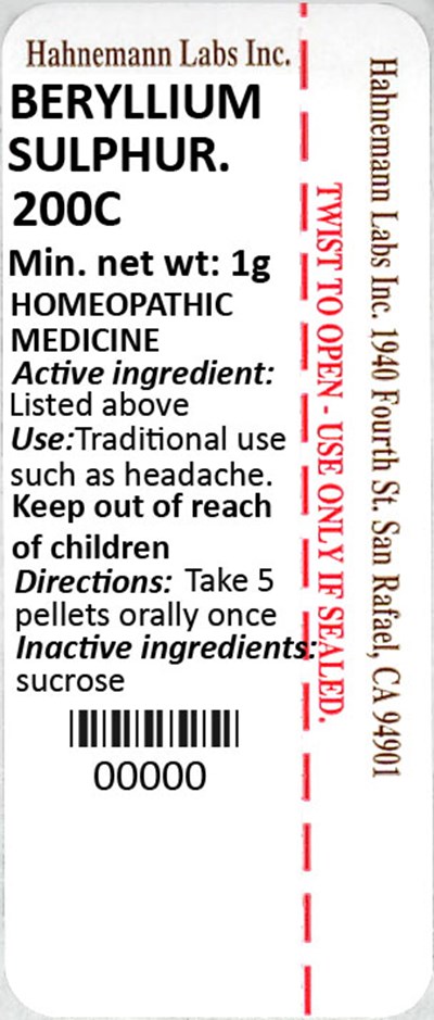 Beryllium Sulphuricum 200C 1g - Beryllium Sulphuricum 200C 1g 